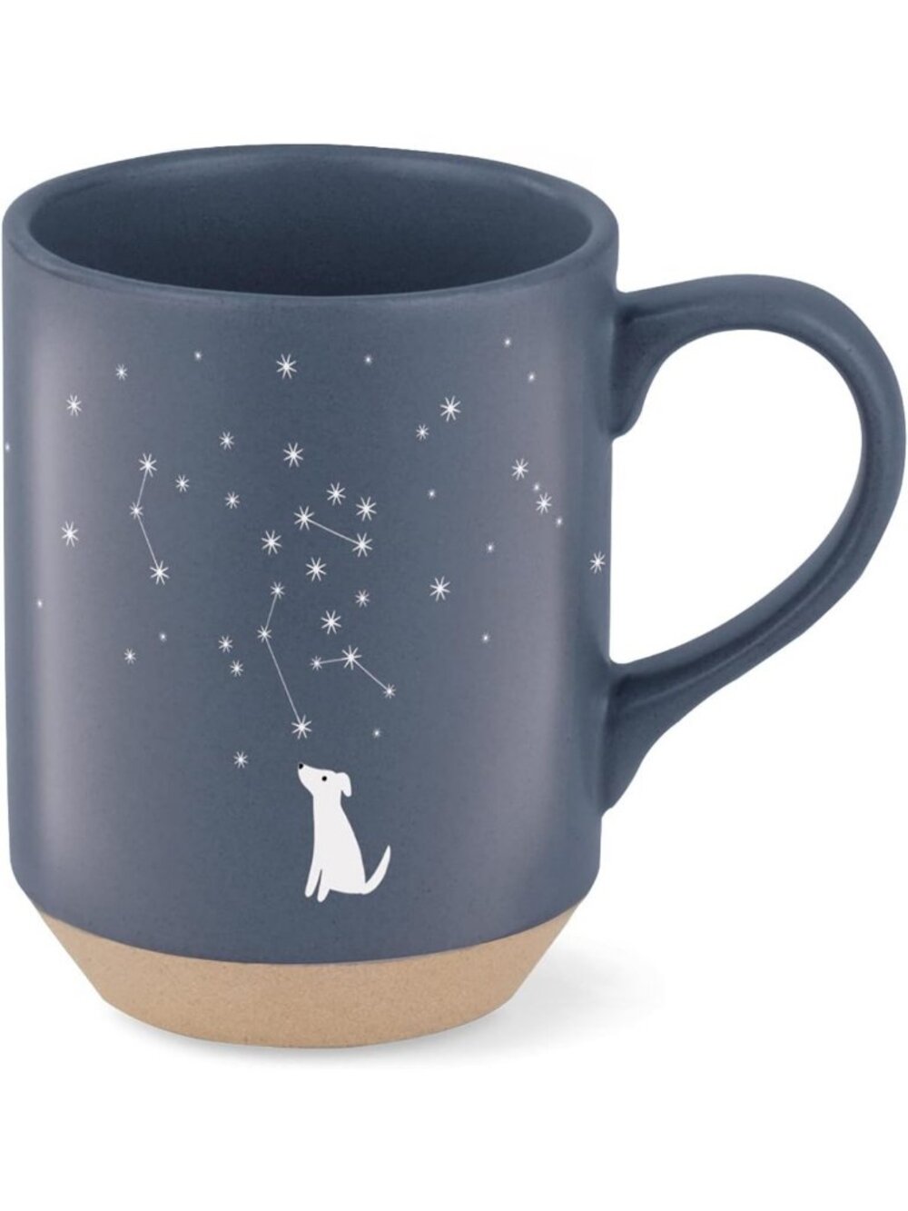 Celestial Dog Stoneware Mug, 12 oz, Navy - Cute Pet Lover Gift, Home Decor